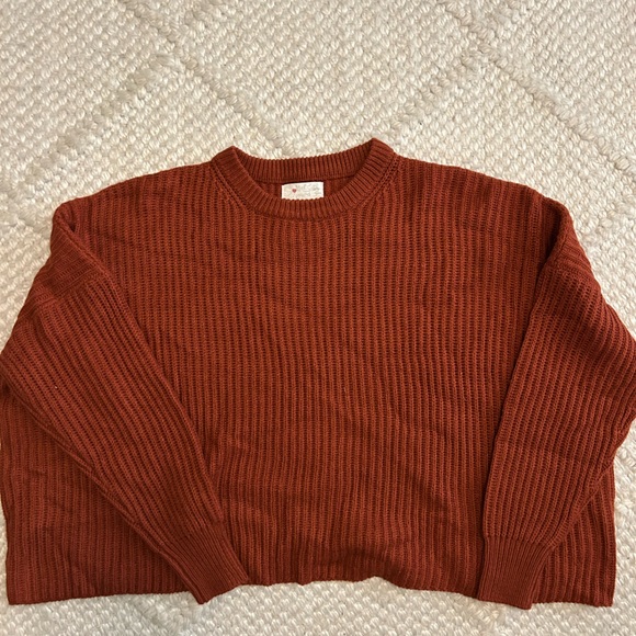 T.J.Maxx Women's Brick Red Crew Neck Sweater - Picture 1 of 1